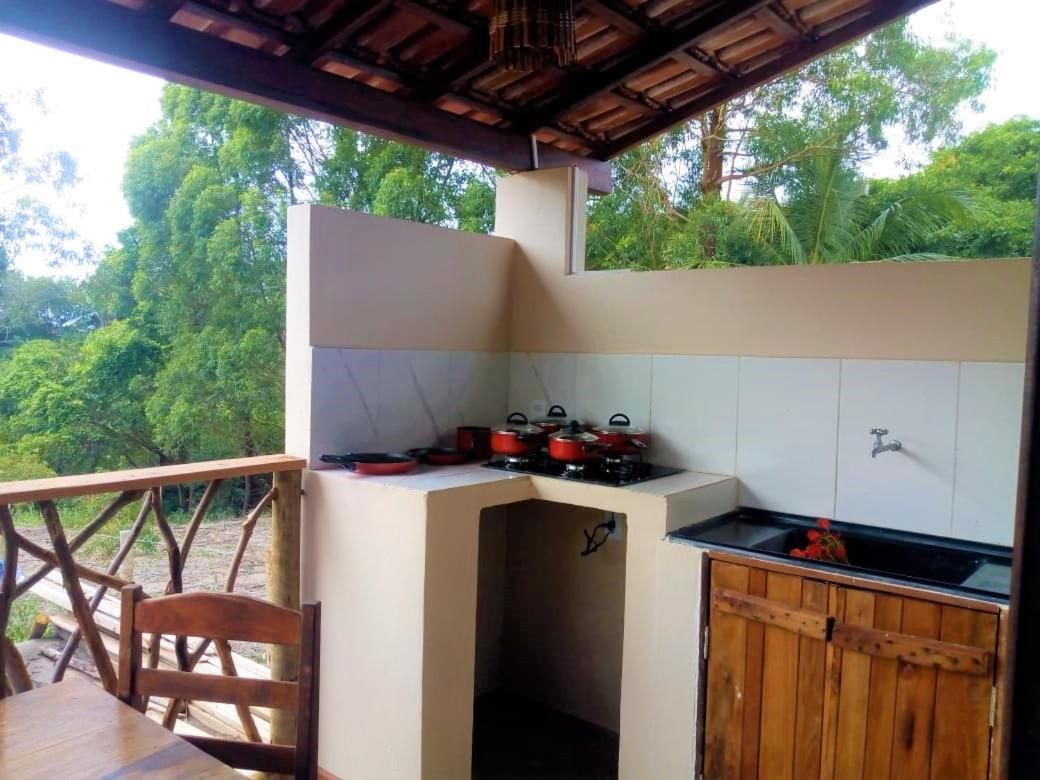 Paraiso Da Falesia Em Cumuruxatiba Com Vista Excepcional Para O Mar别墅 外观 照片